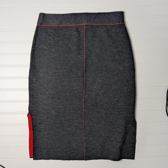 rag & bone Dresses & Skirts - Rag & Bone Wool Red Grey Pencil Skirt S